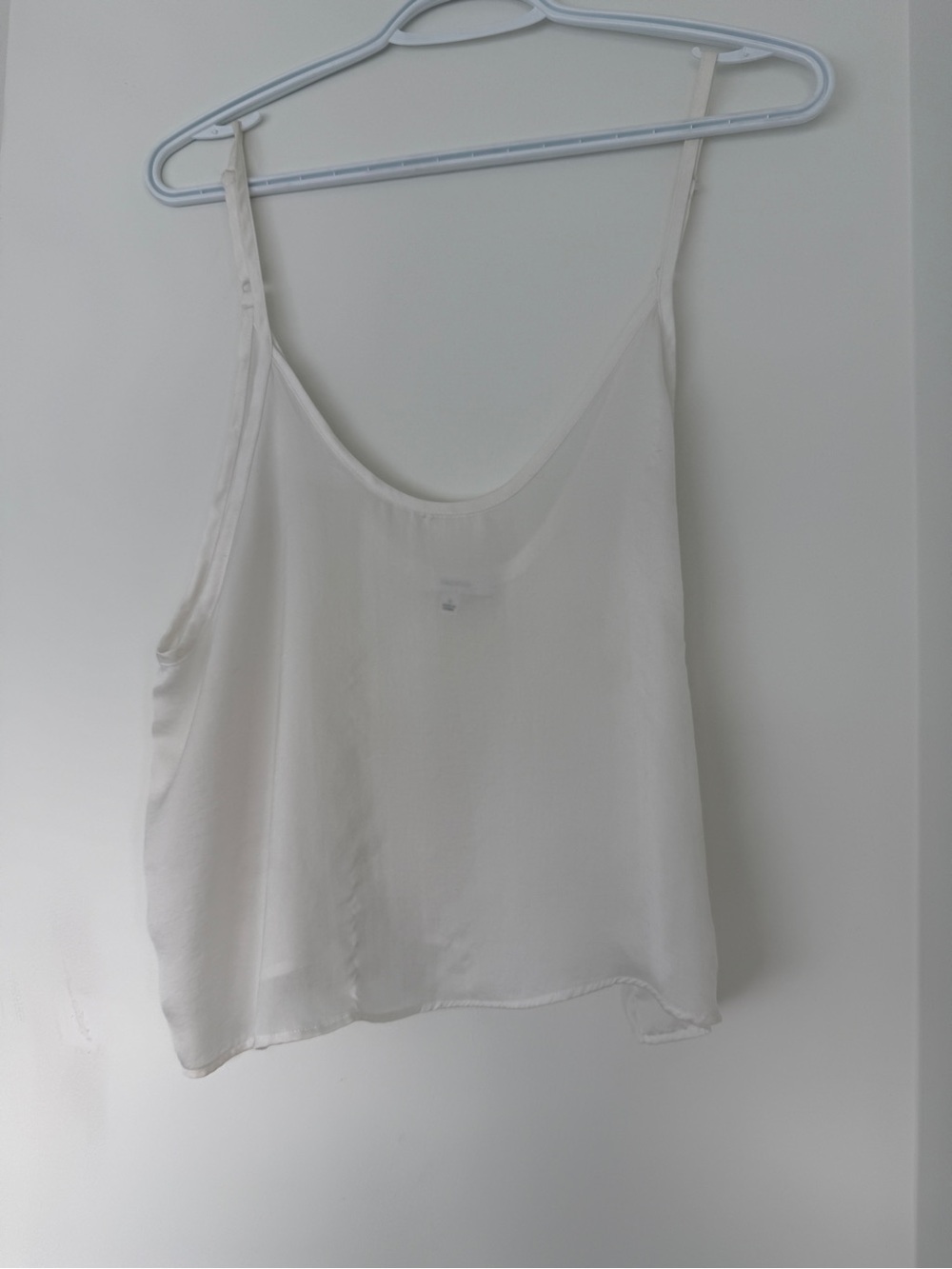 Talula Ivory Satin Camisole Tank